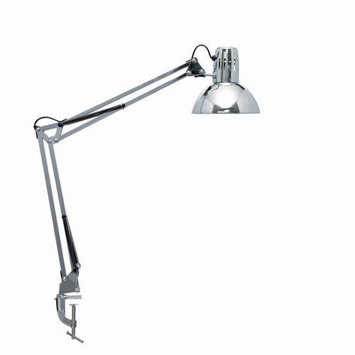 Lampe De Bureau Maulstudy Chromé Pince Sans Ampoule E27