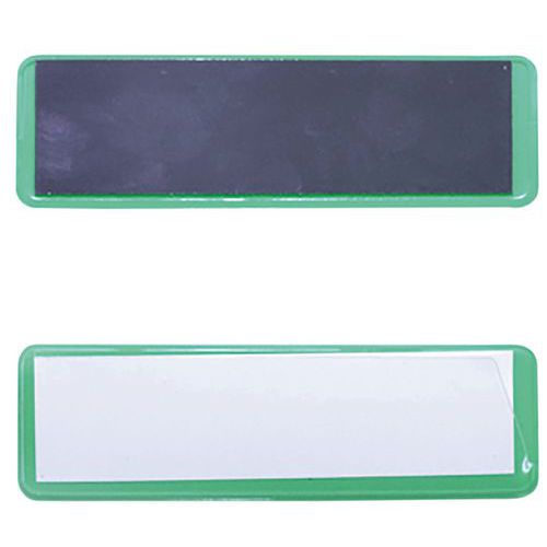 Etiquette Magnétique Sur Fond Vert 30x100mm
