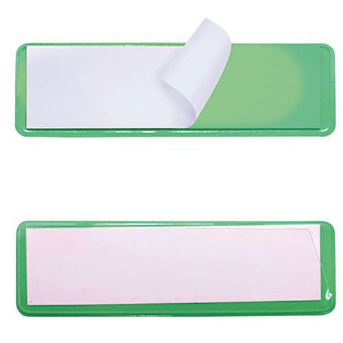 Etiquette Adhésif Sur Fond Vert 30x100mm