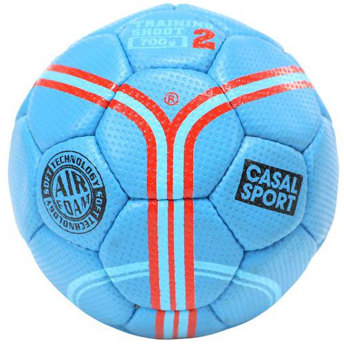 Casal Sport - Ballon Handball Taille 2 - Polyuréthane - Entraînement Shoot 700g - Revêtement Salle
