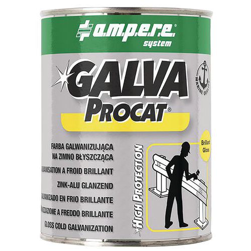 Ampere System - Pot de protection métaux Galva Brillant 500ml - Anti-corrosion - Emballage recyclable