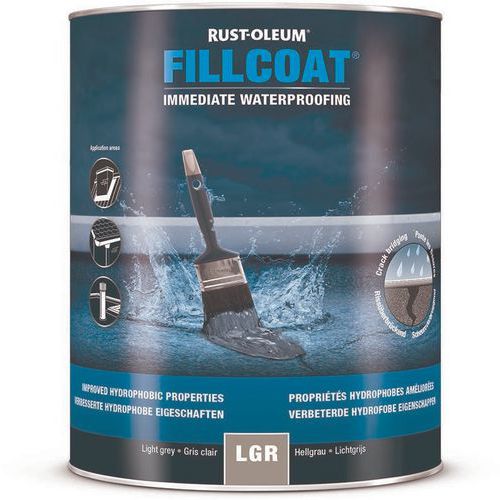 Lot de 6 - Fillcoat Réparation D'étanchéité 1l Gris Clair