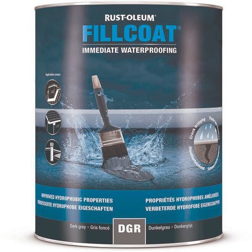 Lot de 6 - Fillcoat Réparation D'étanchéité 1l Gris Foncé