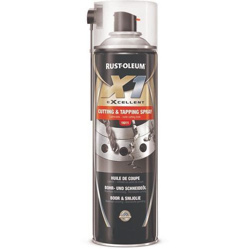 Rust-Oleum - Huile de coupe aérosol X1 Excellent - 500mL - Lubrification et refroidissement pour outils