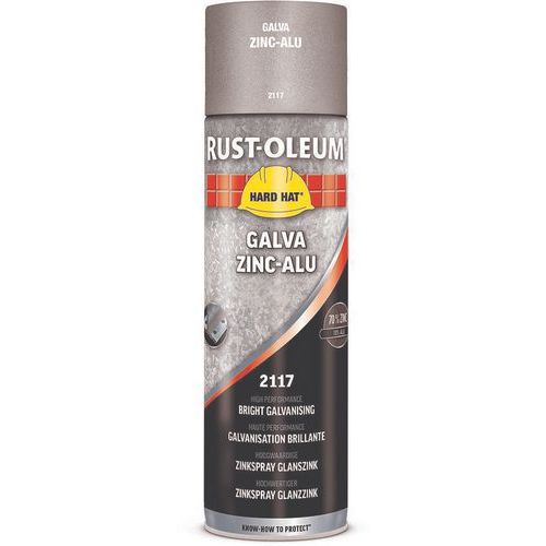 Rust-Oleum - Peinture aérosol galvanisation Zinc-Alu 500mL - Métallique - Protection anticorrosion durable