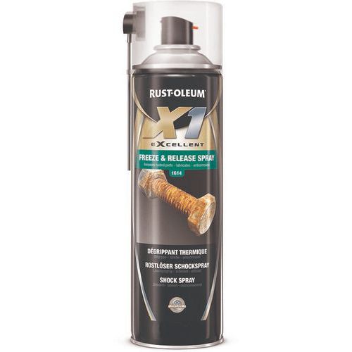 Rust-Oleum - Dégrippant Thermique Aérosol X1 Excellent 500mL - Usage 5-35°C - Haute Performance