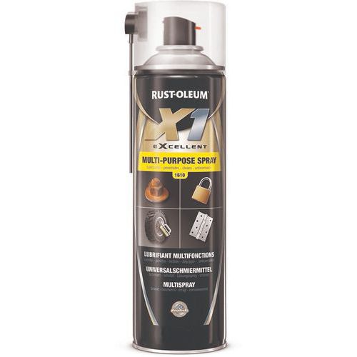 Rust-Oleum - Lubrifiant Multifonctions Aérosol X1 - 500mL - Usage Polyvalent et Protection