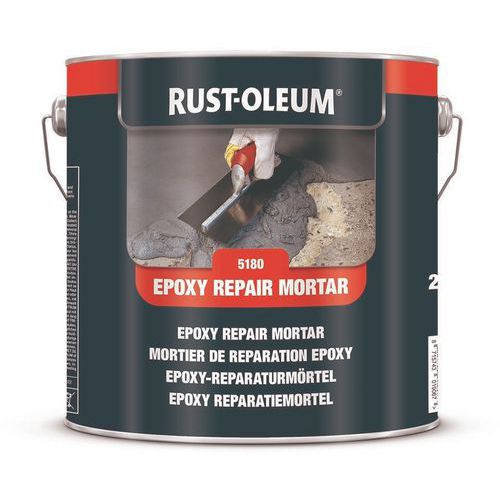 Rust-Oleum - Mortier de réparation Epoxy 2,5kg Gris Foncé - Sol Béton Intérieur/Extérieur - Résistant et Durable
