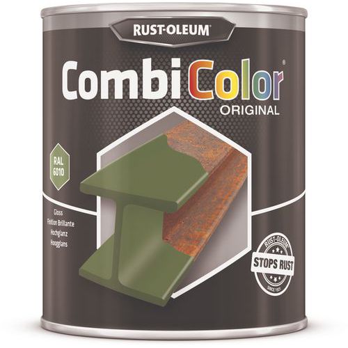 Rust-Oleum - Peinture CombiColor Original Vert Herbe RAL6010 - 750mL - Finition Brillante Intérieur/Extérieur
