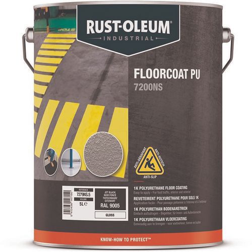 Peinture Antidérapante 7200ns 5l Noir Ral9005