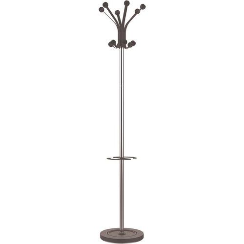 Unilux - Portemanteau Hakea Acier Noir - 12 Patères - Hauteur 176 cm - Stable sur Socle - Design Moderne