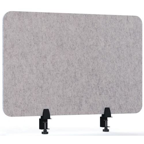 Écran De Séparation Acoustique Gris Clair-75 Cm-smit Visual