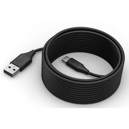 Jabra - Câble USB-C vers USB-A 2.0 - Noir - 5m - Transfert Rapide et Fiable