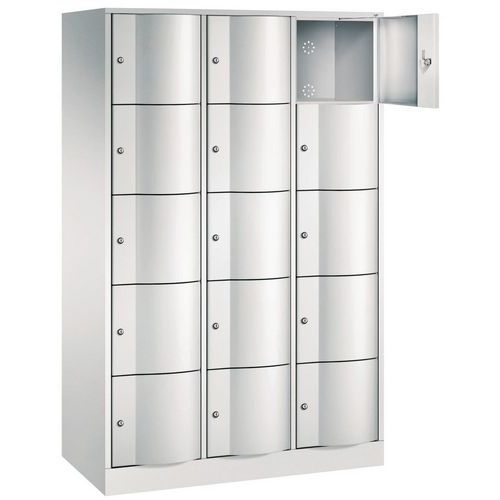 Vestiaire Multicase Gris Portes Grises 3 X 5 Cases