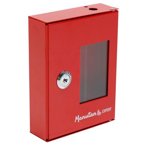 Manutan Expert - Boîte à clé de secours Eco Rouge - Acier - 1 clé - Garantie 10 ans