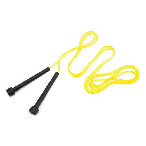 Corde à sauter PVC Jaune 243cm - Durable et Ludique - Idéal Entraînement