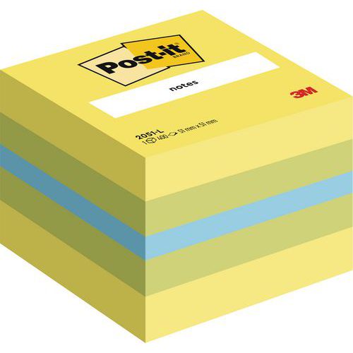 Post-it 1 Mini Cube 400 Feuilles 51x51 Mm - Post-it