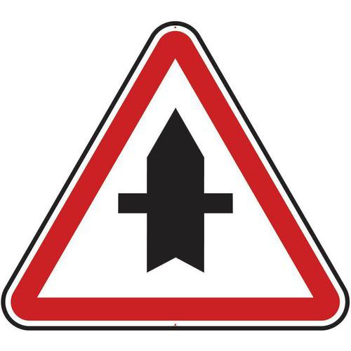 Kelias - Panneau Priorité Ponctuelle Triangle Aluminium 1000mm Classe 2 CE
