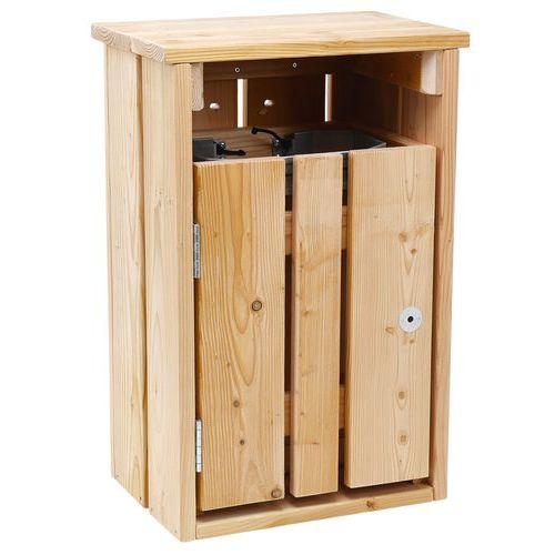 Poubelle D'extérieur 35 L Bois