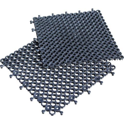 Lot De 16 Dalles Pvc Plastex Lok Clipsables 50 X 50 Cm Noir