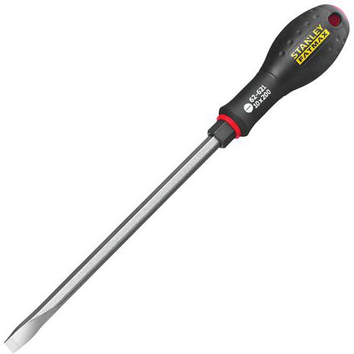 Stanley - Tournevis Mécanicien 10 x 200 x 1,6 mm - Lame 200mm - Écrou 6 Pans Fatmax - Outillage Spécialisé