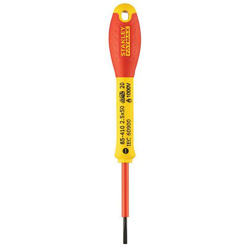 Stanley 1 Tournevis Ã‰lectricien Isolé 1000v Fatmax 2,5 X 50 Mm