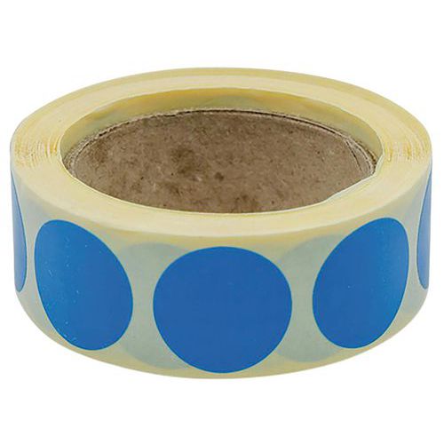 Pastille Adhésive Amovible En Rouleau Bleu - Manutan