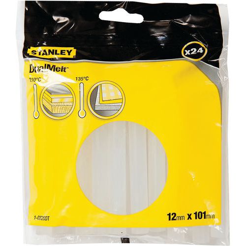 Stanley 1 Bâtons De Colle Ã˜ 7 Mm - Long. 100 Mm - Sachet De 24