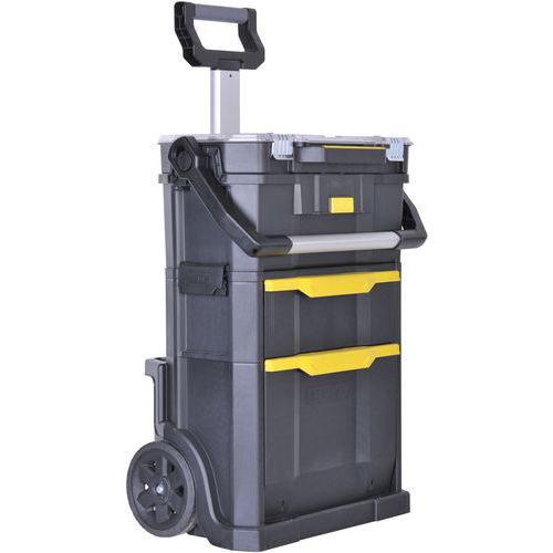 Stanley 1 Servante Modulo 2 En 1 Avec Boite Organiseur 57x39x76 Cm - 59 Litres