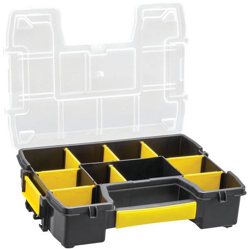 Stanley 1 Organiseur Sortmaster Mini 10 Compartiments, Séparateurs Amovible (x6)