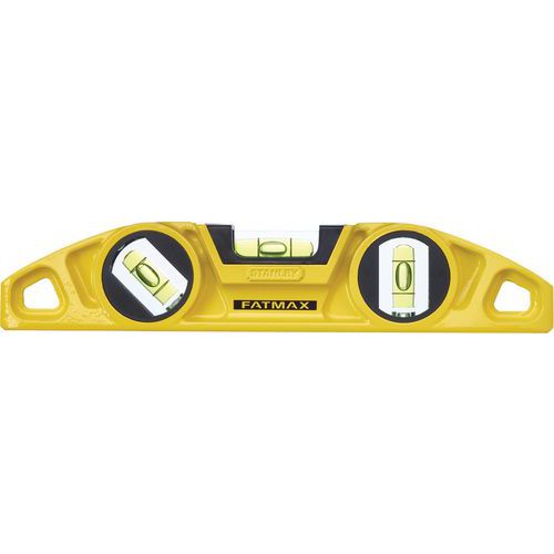 Stanley 1 Niveau Torpedo Fatmax 25 Cm - 2 Fioles + 1 Fiole De Déclivité