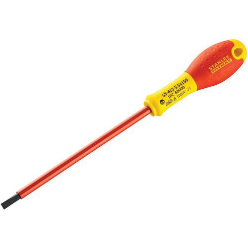 Stanley 1 Tournevis Ã‰lectricien Isolé 1000v Fatmax 5,5 X 150 Mm