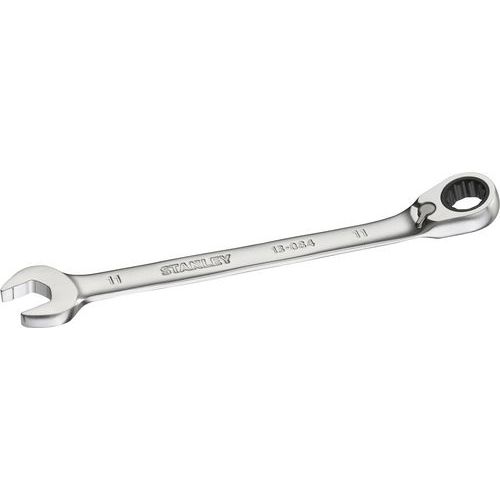 Stanley - Clé mixte à cliquet réversible 11 mm Fatmax - Acier chromé - Outillage à main