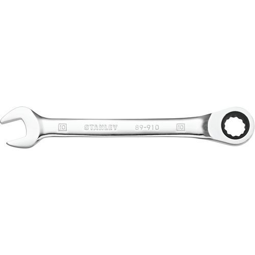 Stanley - Clé mixte à cliquet 15 mm - Acier chromé - Outillage à main professionnel