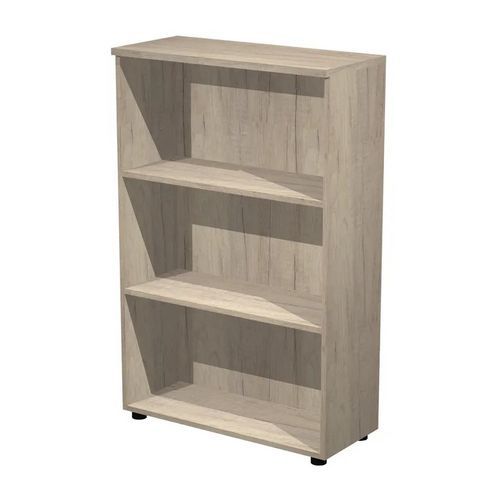 Artarredi - Armoire mi-haute Fast - 80x35x120 cm Chêne Gris - Éco-responsable et Recyclable