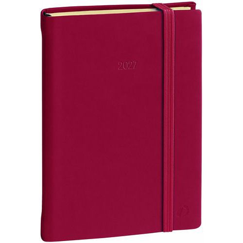 Quo Vadis - Agenda journalier Prestige soie Daily 17 - Bordeaux - 1 jour par page - Éco-responsable