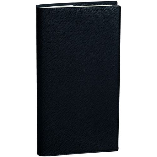 Quo Vadis - Agenda civil semainier Italnote B Impala Noir - 1 semaine sur 2 pages - Souple - Éco-responsable
