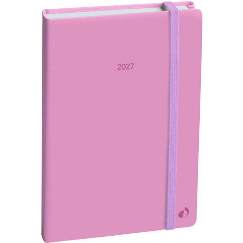 Quo Vadis - Agenda Semainier Affaires Pastel 10x15cm Rose - 1 Semaine sur 2 Pages - Éco-responsable
