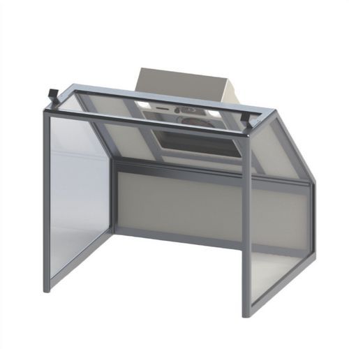 FTM Technologies - Hotte cabine avec filtre poussière - 700x700x800 mm - 450 m³/h - 80W - 230V