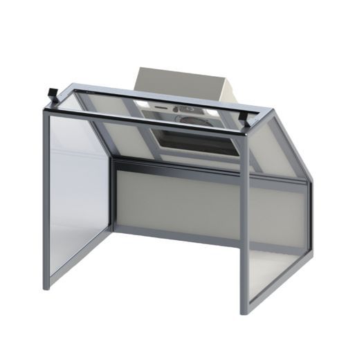FTM Technologies - Hotte cabine avec filtre charbon - 700x700x800 mm - 450 m³/h - 80W - 3 ans garantie