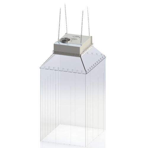 FTM Technologies - Hotte d'aspiration suspendue - 600x700mm - 80W - 450m³/h - Kit lanières PVC