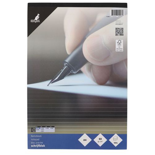 Lot de 5 - Bloc-notes Fastprint - Lignes L:21 Cm H:29.7 Cm