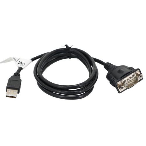 Convertisseur USB vers RS232 Prolific - 1 Port DB9 Mâle Mâle - Câble 1.3m Noir - Informatique