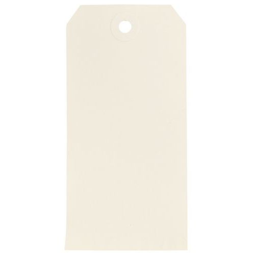 Étiquettes américaines 120 x 57 mm - Carton kraft blanc/gris - Éco-responsable - Idéal pour marquer gros volumes