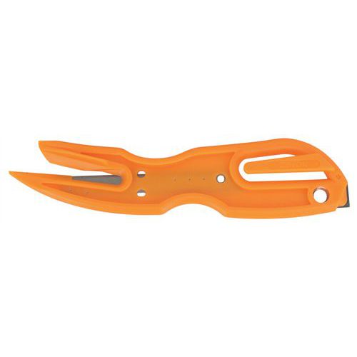 Mure et Peyrot - Couteau multifonction ergonomique Orange - 10 pièces - Lame 11mm - 153mm