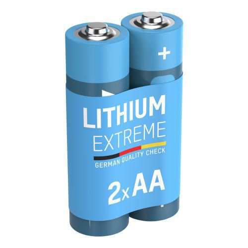 Ansmann - Lot de 2 Piles Lithium FR06 AA - Non Rechargeables - Haute Performance