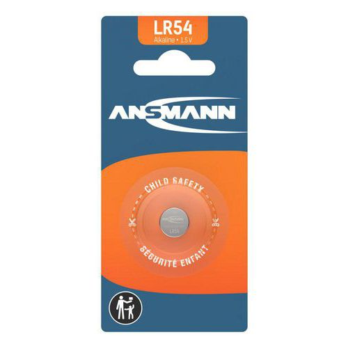 Ansmann - Pile Alcaline LR54 5015313 - Haute Performance et Longue Durée