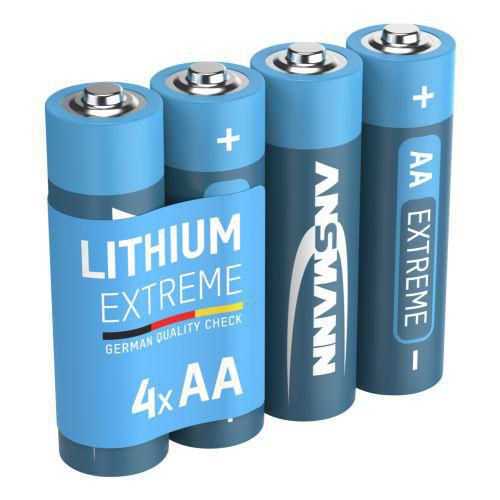 Ansmann - Piles Lithium AA FR06 1512-0002 - Lot de 4 - Haute Performance
