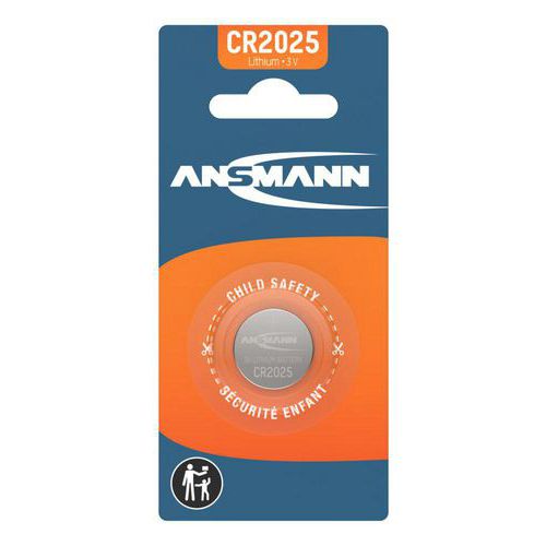 Ansmann - Pile Lithium CR2025 - 1 Pile - Haute Performance et Longue Durée