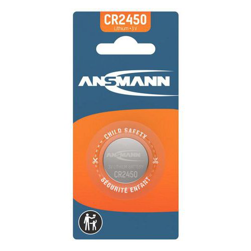 Ansmann - Pile Lithium CR2450 - Haute Performance et Longue Durée